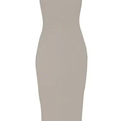 Robe Mi-longue Côtelée Sable Pâle Sans Manches à Col Ras -Jolie Vêtue Soldes Magasin 7d6ae8bc4aa50b941b9afa5e57b4fa34b4bbfaa0 cnd8841 5