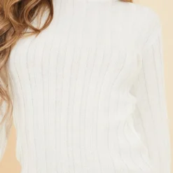 Robe Pull à Col Roulé Et Maille Tricot Côtelée Crème -Jolie Vêtue Soldes Magasin 7e0d52c9fe07cd467beae8cfdcf4f9b47db25e7f cmu0219 5