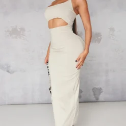 Shape Robe Mi-longue Asymétrique Gris Pierre Stretch Tissée Découpée -Jolie Vêtue Soldes Magasin 7e105dd2c107b31bca469ba7b1b55eb81057392d cnb2800 3