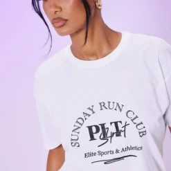 Robe T-shirt Oversize Blanche à Slogan Athleisure -Jolie Vêtue Soldes Magasin 80d2a94d4c66883017f5b23ddc00df5394e5d8ec cnd8843 4