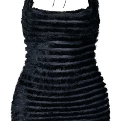 Shape Robe Moulante Texturée Noire à Col Bénitier Et Dos Nu -Jolie Vêtue Soldes Magasin 80f96276c52b5732cbe6cd2b2474d30ddd836f14 cnb7716 5