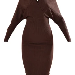 Robe Pull Cache-coeur Chocolat à épaules Dénudées 11 Robe Pull Cache-coeur Chocolat à épaules Dénudées -Jolie Vêtue Soldes Magasin 8187e856524c4fea03feb0421c8a1240e243e671 cmu0237 6