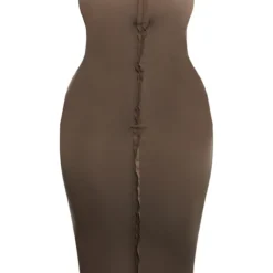 Shape Robe Mi-longue Sans Manches En Jersey Kaki à Détails Contours Et Coutures -Jolie Vêtue Soldes Magasin 8292a37d976fd4d29787a8a4154cde92813f1333 cnc8751 5