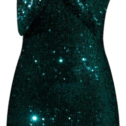 Robe Bustier En Sequins Vert émeraude à Détail Noeud -Jolie Vêtue Soldes Magasin 83a2120f96e596ea16bae9ca6f94424fcdd00c32 cnb3674 5