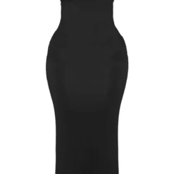 Logic Shape Robe Longue En Jersey Noir à Bretelles -Jolie Vêtue Soldes Magasin 83b0e1baf94eb1f196df80be325278b37b13d3ce cmz8605 6 1