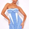 Petite Robe Bustier En Jean Délavé Bleu Clair à Parties Contrastantes -Jolie Vêtue Soldes Magasin 83d5b4de317948dc5fa934012ba541fac5a8a3da cnd9764 1