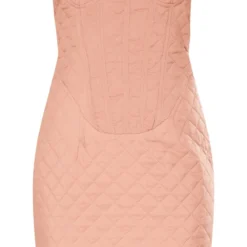 Robe Bustier Moulante Café Au Lait Matelassée à Armatures Et Détail Poches -Jolie Vêtue Soldes Magasin 8512b3677d7f77a3c75a596f8f71c8d882fa427f cne3766 5