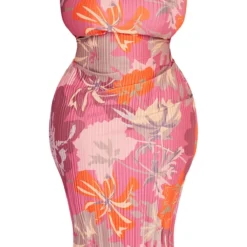 Plus Robe Mi-longue Asymétrique Rose Fleurie Plissée 11 Plus Robe Mi-longue Asymétrique Rose Fleurie Plissée -Jolie Vêtue Soldes Magasin 86176a72b6c3cdda7583a260c330635a59a77d20 cnd9048 5