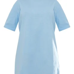 Robe T-shirt Oversize Bleue En Coton -Jolie Vêtue Soldes Magasin 8672887503ff4fe7d2c1e90142c240f4fa50f6ca cnd8882 5