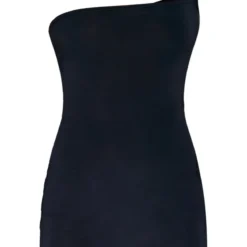 Robe Moulante Noire Sans Manches à Col Asymétrique -Jolie Vêtue Soldes Magasin 885ec748d589bb3555cc7abd1029fb2e3332e4e0 cnb5201 5