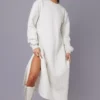 Robe Pull Longue Avoine Oversize à Doublure Polaire Détail Fendu -Jolie Vêtue Soldes Magasin 88a4b8cb7e38f4ecf011a6ae009bfd3c6b11938b cmv8441 1