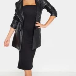 Petite Robe Bandeau Longue En Jersey Noir -Jolie Vêtue Soldes Magasin 89173143c8d8edfcdf3a043900bec357d8f2fcd6 cmf7051 4