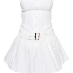 Mini Robe En Jean écru à Boutons Et Jupe Plissée -Jolie Vêtue Soldes Magasin 891a76dc712a14fceb8906f67674b403b378cb26 cnc9793 5