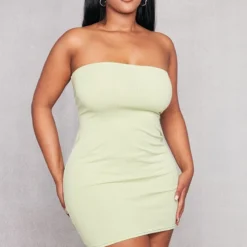 Shape Robe Moulante Vert Citron En Maille Côtelée Découpée Dans Le Dos -Jolie Vêtue Soldes Magasin 89e9f7ee421080d9a56a5c7c41117cad5c229071 cne0496 3