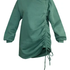 Robe Pull Oversize Bleu-vert En Sweat Froncé Oversize à Col Ras -Jolie Vêtue Soldes Magasin 8bbf5b4dc325537f0cb2b81d533fb6c5905b8e29 cnb7273 5
