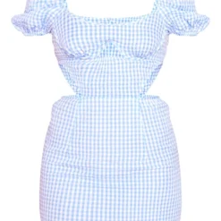 Robe Moulante Bleu Clair Imprimé Vichy à Bonnets -Jolie Vêtue Soldes Magasin 8c8398ea949849ff4a33fdc5d59d7ad4f63ec42d cnd5406 5