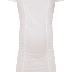 Maternité Robe De Grossesse T-shirt Moulante Crème Froncée -Jolie Vêtue Soldes Magasin 8ca8713d6768fd3123b8b32d08c3f584d491ff84 cmz9730 6