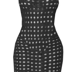 Petite Mini Robe Noire à Col Bénitier En Maille Crochet -Jolie Vêtue Soldes Magasin 8d29c0b38e9ccdb13dbd44ee105a5ad05bd325f7 cmw7899 6