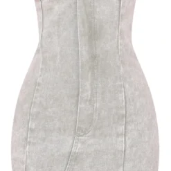 Petite Mini Robe Bustier En Jean Vert Délavé -Jolie Vêtue Soldes Magasin 8d42f21a1289206ebd5a86bc923ab32cd5631bcc cnd9780 5