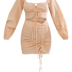 Robe Moulante Effet Lin Gris Pierre Froncée à Découpes -Jolie Vêtue Soldes Magasin 8d78508fd6ad4ef5c438f87967fd68d1ee433f5f cnd2243 5