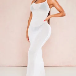 Shape Robe Longue Transparente Blanche à Bretelles -Jolie Vêtue Soldes Magasin 8e2a9fbcdad69091c99efb6a927fe714c066f0d5 cnd5366 3