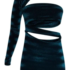 Robe Moulante Texturée En Velours Vert émeraude à Découpes -Jolie Vêtue Soldes Magasin 8eb74c95b3216ecb72cd4a87d4fa76b903d47e05 cnb0772 5