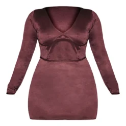 Plus Robe Moulante Chocolat à Détail Coutures -Jolie Vêtue Soldes Magasin 8f2a786ebfb88f5e1f2fd9ffae60934112fcfb3c cnb6933 5