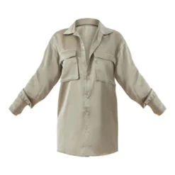 Robe Chemise Satinée Sauge Oversize à Détail Poches -Jolie Vêtue Soldes Magasin 8f82b75609a3c163ac7c1de81d1e7a9d7e6147ec cnd7730 5