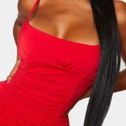 Shape Robe Très Moulante Très Froncée Rouge -Jolie Vêtue Soldes Magasin 9195626fea8a1727091ddbc1dbd5fd24a15833c4 cmn5436 4