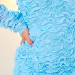 Robe Moulante Texturée Bleu Ciel à Col Bardot -Jolie Vêtue Soldes Magasin 91aa6a41cc3e5211b912123cdd35815be57f020f cnd2014 4