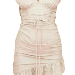 Robe Moulante Vert Sauge Crêpée Nouée Sur La Taille à Décolleté Et Ourlet Volanté -Jolie Vêtue Soldes Magasin 92b704e4a115ae9bc4af2dc148185dd92cf87692 cmw4815 6