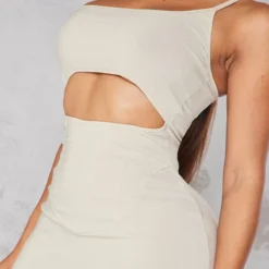 Shape Robe Mi-longue Asymétrique Gris Pierre Stretch Tissée Découpée -Jolie Vêtue Soldes Magasin 949e4564616db07211ddbdd0668185d20d3ed6a7 cnb2800 4