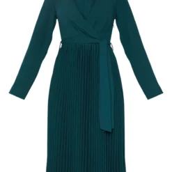 Robe Vert émeraude Mi-longue Plissée à Manches Longues 9 Robe Vert émeraude Mi-longue Plissée à Manches Longues -Jolie Vêtue Soldes Magasin 94fc21bfbdbdfb0095a5bbdd93dcb99d5837581c cma0523 3