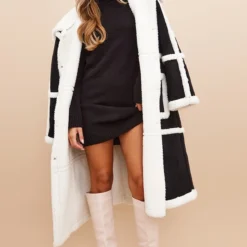 Robe Pull Noire Basique En Maille Tricot à Col Roulé -Jolie Vêtue Soldes Magasin 9502f765fd6d21efdfb50af3dc75d14695193fef cmz8169 3