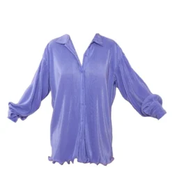 Robe Chemise Lilas Plissée à Ourlet Volanté -Jolie Vêtue Soldes Magasin 9569671200f943b6a11f8e11bb32ec6486062878 cnd2233 5