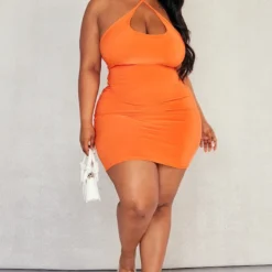 Plus Robe Très Moulante Orange Croisée Devant -Jolie Vêtue Soldes Magasin 9626b04afa7d0218c5a29e34270a09e6e99b67cb cnd9041 3