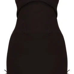 Petite Robe Moulante Noire Cintrée à Lacets -Jolie Vêtue Soldes Magasin 97066e1cdac9243bb4235e160696a027ad88c462 cnb9886 5