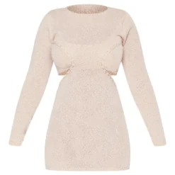 Petite Mini Robe Moulante En Maille Tricot Gris Pierre à Découpes -Jolie Vêtue Soldes Magasin 97e5db67c302f2dd2471e3059bfb21652fa247c8 cnb9890 5