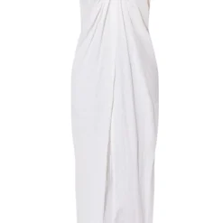 Robe De Plage Fluide Blanc Cassé Effet Lin Asymétrique -Jolie Vêtue Soldes Magasin 99d3be087ce7c22597f1c9b26d9125a28a2a64e3 cne0834 5
