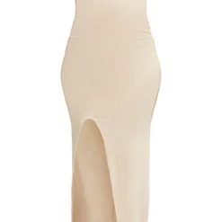 Maternité Robe De Grossesse Longue Asymétrique Texturée Nude -Jolie Vêtue Soldes Magasin 9a8b611adc60f2821e97e21eeda4fd31394e1f04 cnd7253 5