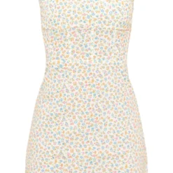 Robe Corset Moulante En Effet Lin Fleuri Multicolore -Jolie Vêtue Soldes Magasin 9b13a5345bfb3a8b08fd6d69e8fcd86935fbaf44 cnd5415 5