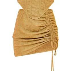 Robe Moulante Texturée Vert Olive à Barre En V Plongeante Et Jupe Froncée -Jolie Vêtue Soldes Magasin 9b6866c6fe6f3493648ddf4d36d9a2b44bd334cf cnd5882 5