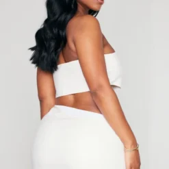 Shape Mini Robe Bustier En Similicuir Crème à Découpes -Jolie Vêtue Soldes Magasin 9b8b7cd4d1db31f0ffdefe6d06137437df8fa04a cnd2614 2