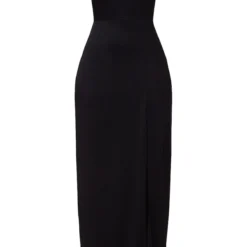 Robe Longue Noire à Col Droit -Jolie Vêtue Soldes Magasin 9c0de4123c6db69b27626bb1e0f43ac2a0db4a07 clt1602 6