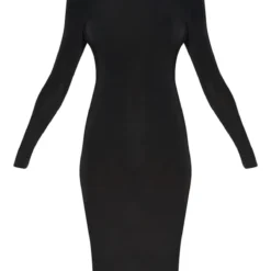 Tall - Robe Mi-longue Moulante Noire à Col Montant -Jolie Vêtue Soldes Magasin 9d271ffc45ea9955b5e3ce150f38a8b2bca65370 CMA1073 3