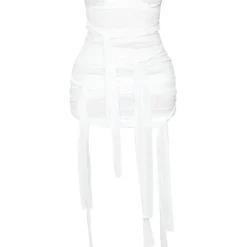 Shape Robe Moulante Blanche En Mesh à Liens Autour Du Cou -Jolie Vêtue Soldes Magasin 9d75f3872338d4abe87139b5754fb274ff4e3214 cmr2314 6