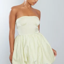 Robe Bustier Vert Sauge à Jupe Bouffante -Jolie Vêtue Soldes Magasin 9da654193e9cdebe176dd8b86bca2ae5d1a14fa8 cna3521 3