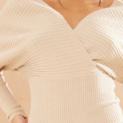 Robe Pull Cache-coeur Gris Pierre à épaules Dénudées -Jolie Vêtue Soldes Magasin 9e84fa8982ee0f2c3ba51084ca562f95e1711221 cmu0238 5