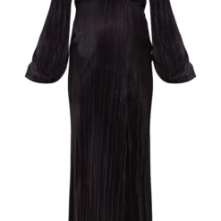 Maternité Robe De Grossesse Longue Plissée Noire à Fente -Jolie Vêtue Soldes Magasin 9f9cf4b89956d52898ddade7ac23928b2e8a9907 cnd3090 5
