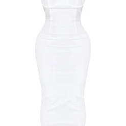 Shape Robe Longue Tissée Blanche à Bonnets En Dentelle -Jolie Vêtue Soldes Magasin 9fd9f8a1544627d511d0b99d064c5d0ada3a286a cne0600 5